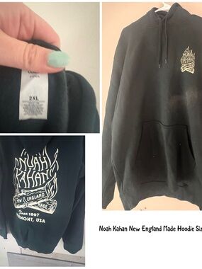 Noah Kahan Black Graphic Hoodie